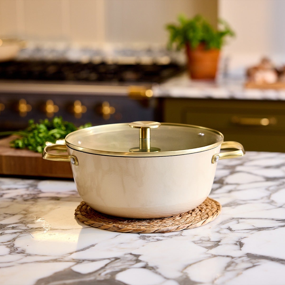 Stellar Cast Light, 24cm Casserole, Clay - RUTHERFORD & Co
