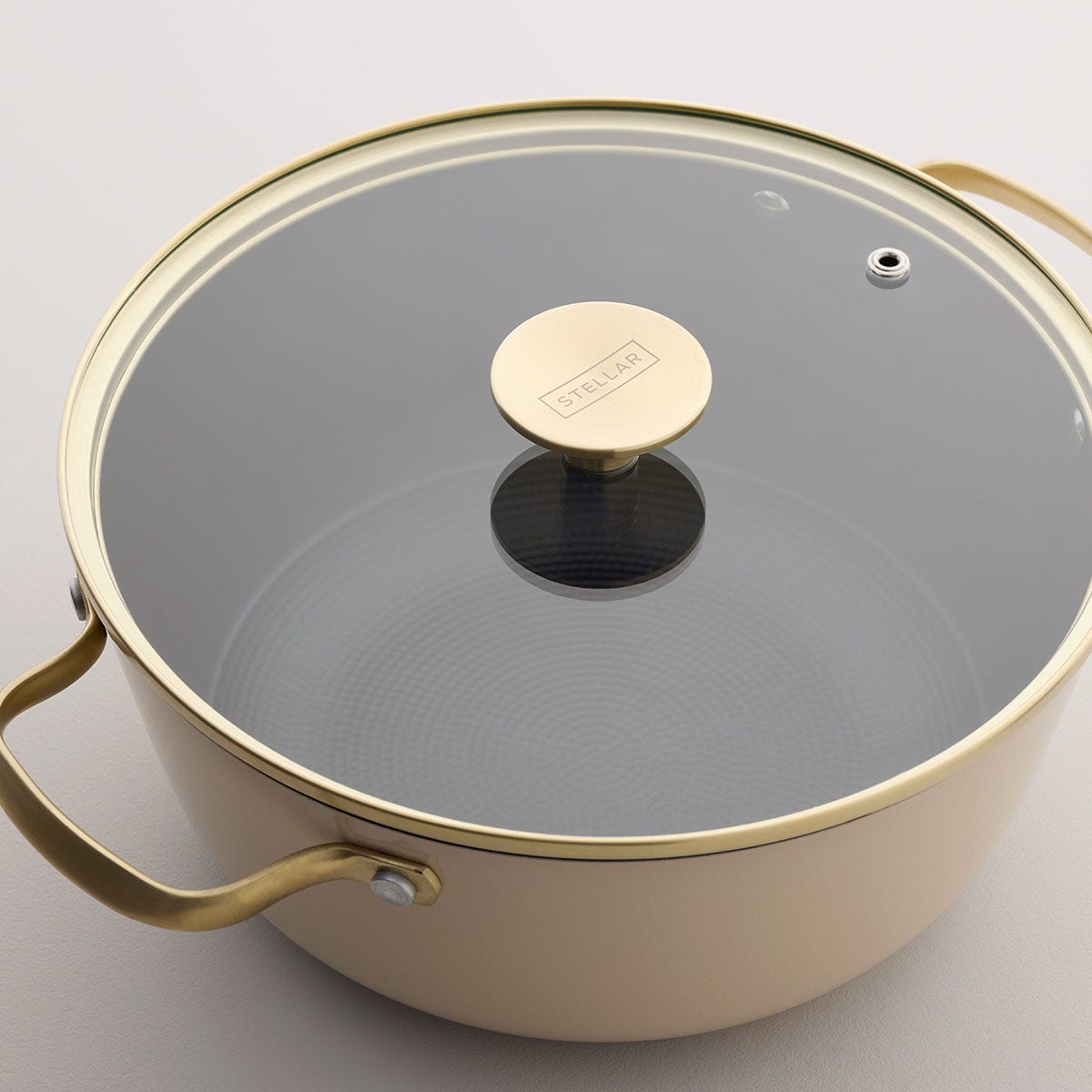 Stellar Cast Light, 24cm Casserole, Clay - RUTHERFORD & Co