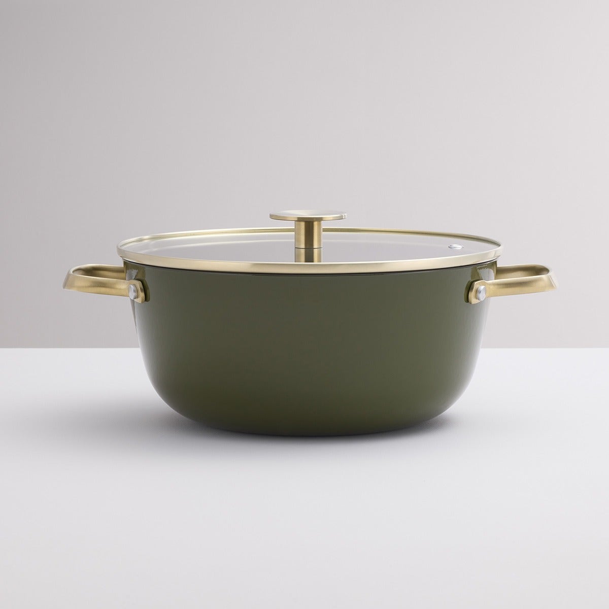 Stellar Cast Light, 24cm Casserole, Olive - RUTHERFORD & Co