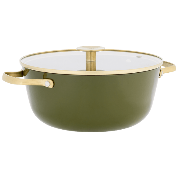 Stellar Cast Light, 24cm Casserole, Olive - RUTHERFORD & Co