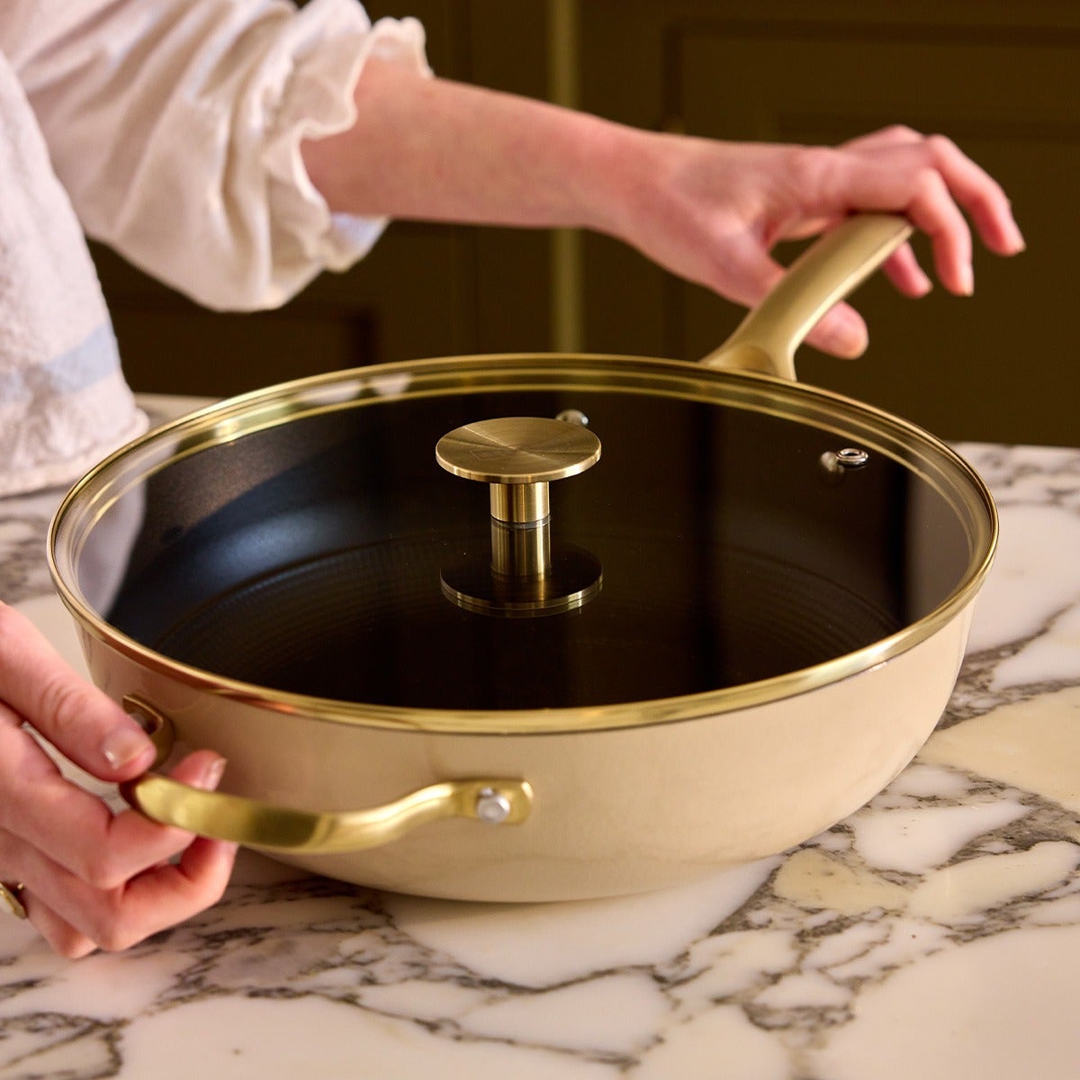 Stellar Cast Light, 28cm Saute Pan, Clay - RUTHERFORD & Co