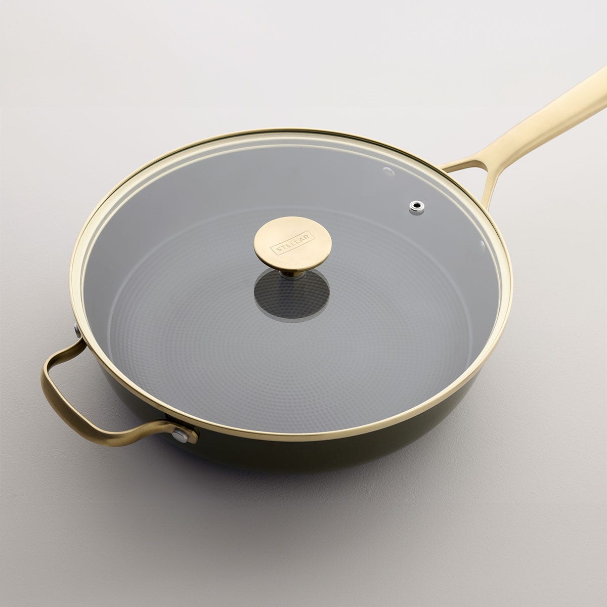 Stellar Cast Light, 28cm Saute Pan, Olive - RUTHERFORD & Co