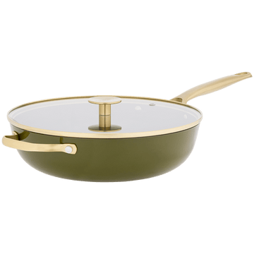 Stellar Cast Light, 28cm Saute Pan, Olive - RUTHERFORD & Co