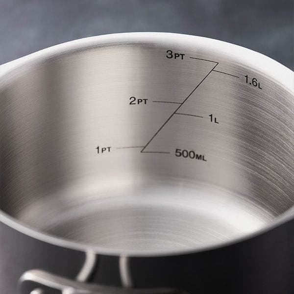 Stellar Profile, 18cm Draining Saucepan, 2.3L - RUTHERFORD & Co