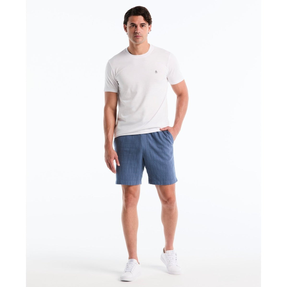 Sticker Pete Logo T-Shirt In Bright White - RUTHERFORD & Co