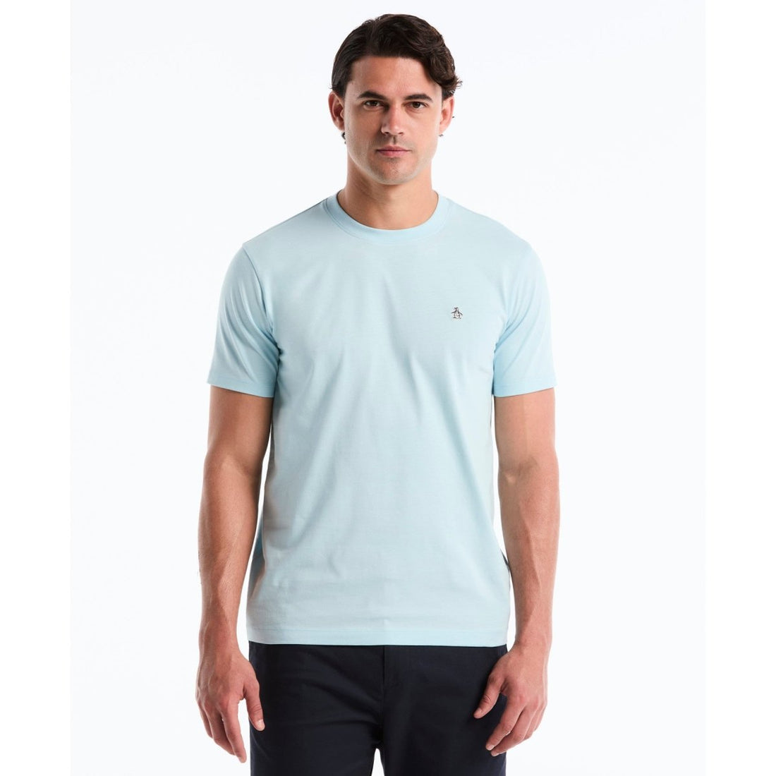 Sticker Pete Logo T-Shirt In Cool Blue - RUTHERFORD & Co