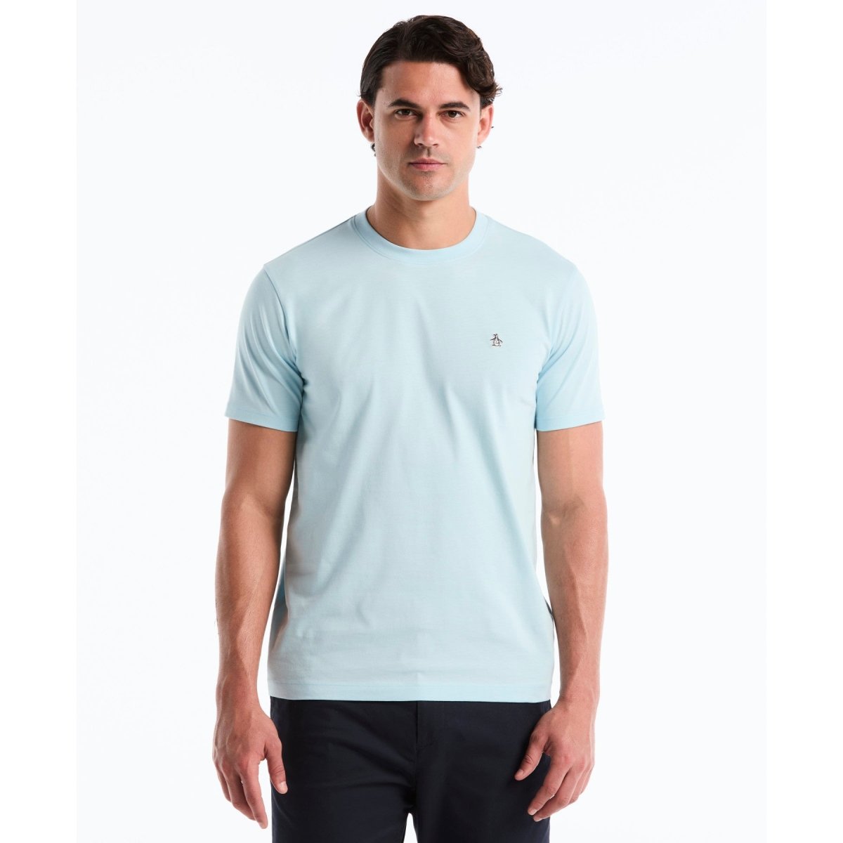 Sticker Pete Logo T-Shirt In Cool Blue - RUTHERFORD & Co