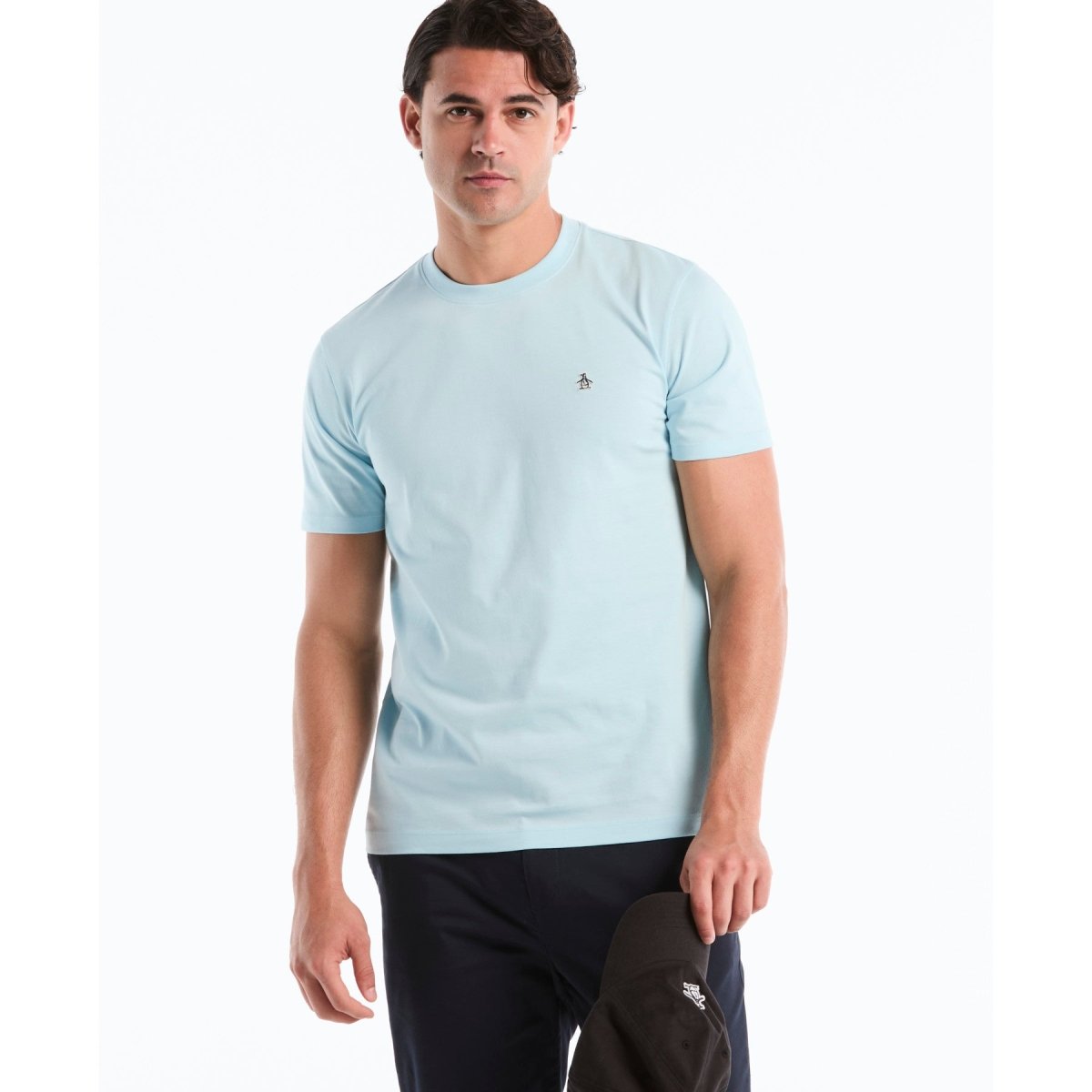 Sticker Pete Logo T-Shirt In Cool Blue - RUTHERFORD & Co