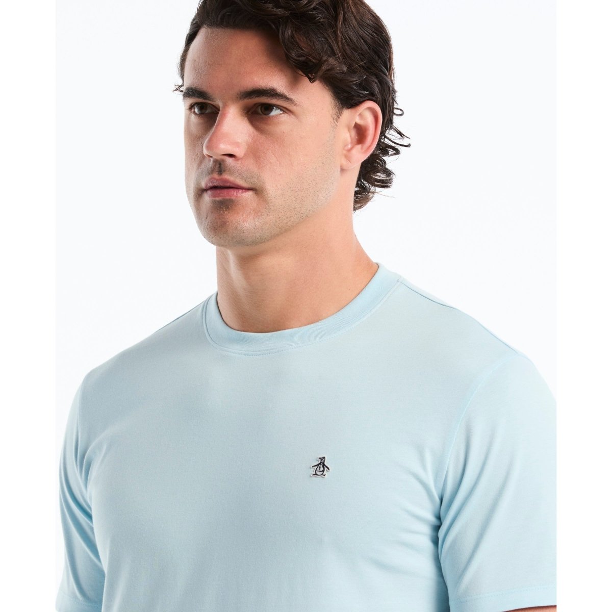 Sticker Pete Logo T-Shirt In Cool Blue - RUTHERFORD & Co