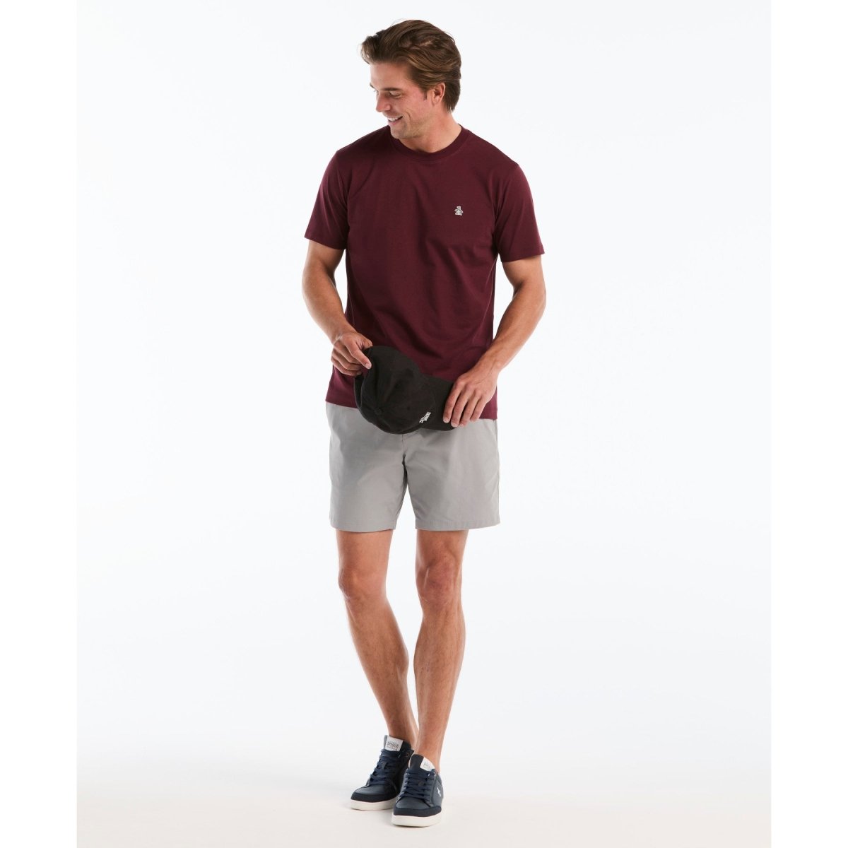 Sticker Pete Logo T-Shirt In Port Royale - RUTHERFORD & Co