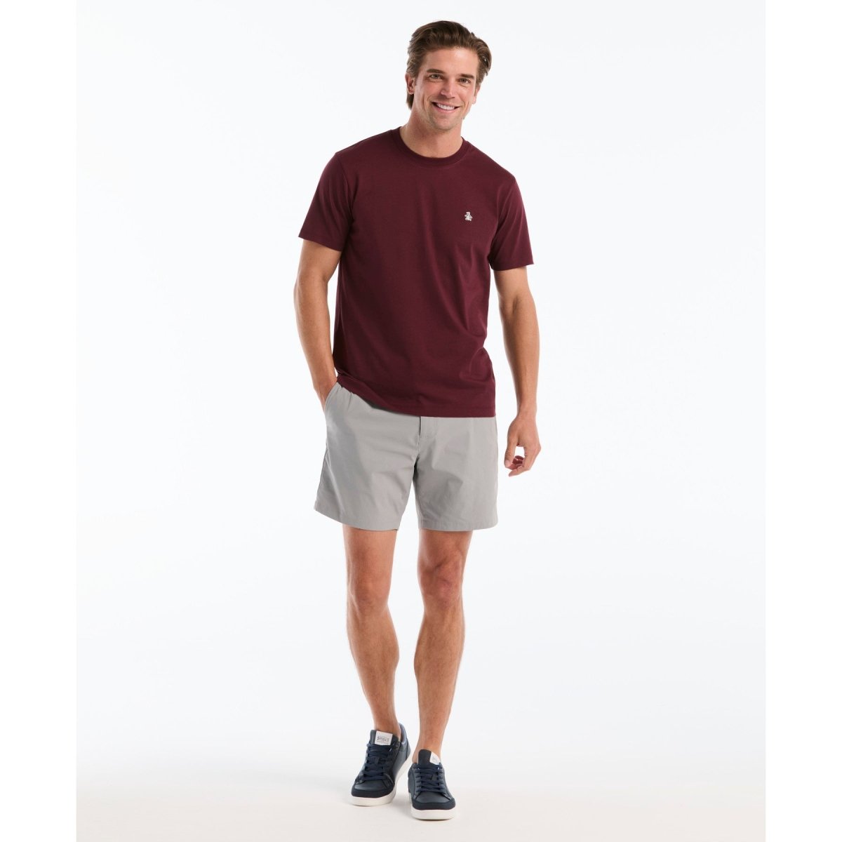 Sticker Pete Logo T-Shirt In Port Royale - RUTHERFORD & Co