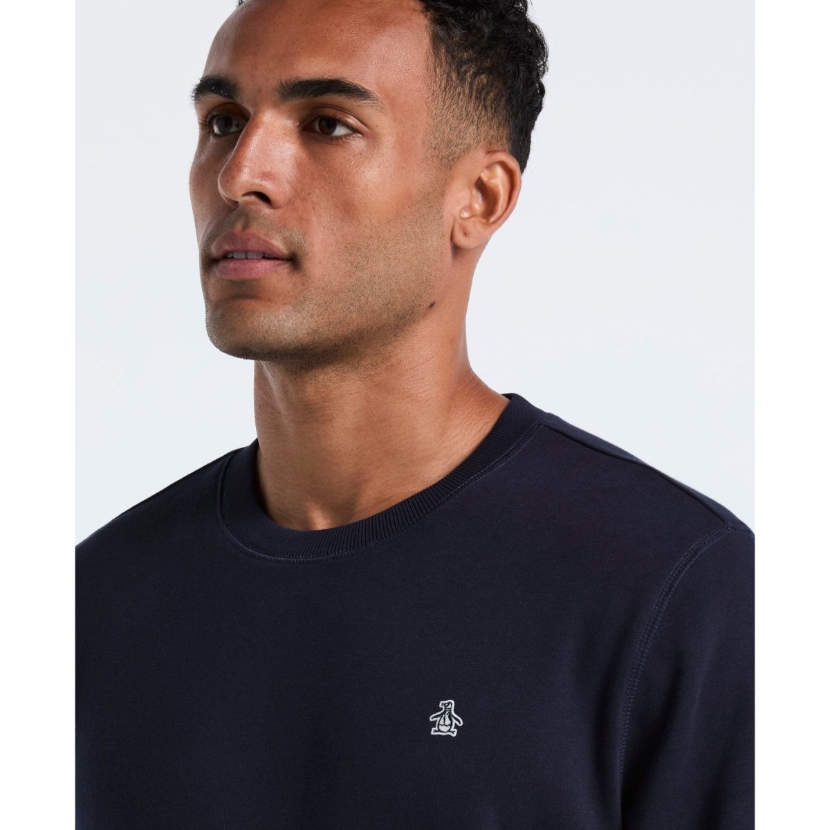 Sticker Pete Sweatshirt In Dark Sapphire - RUTHERFORD & Co