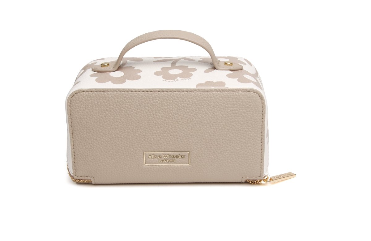 Stone Floral Mini Train Case - RUTHERFORD & Co