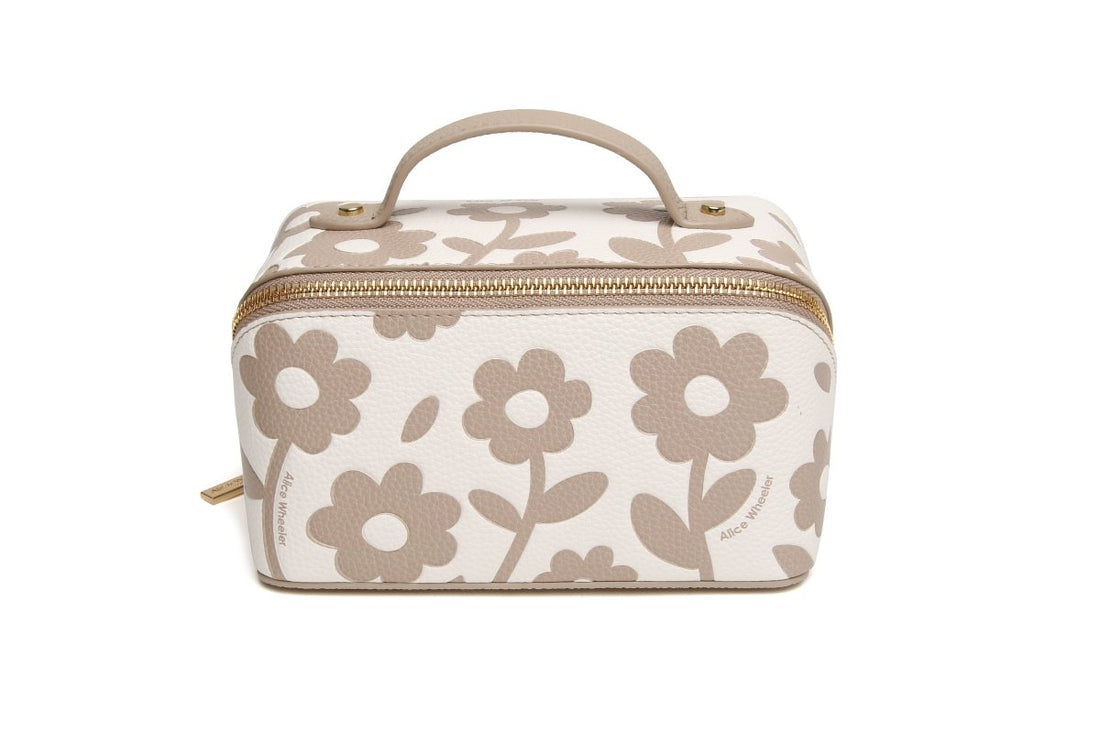 Stone Floral Mini Train Case - RUTHERFORD & Co