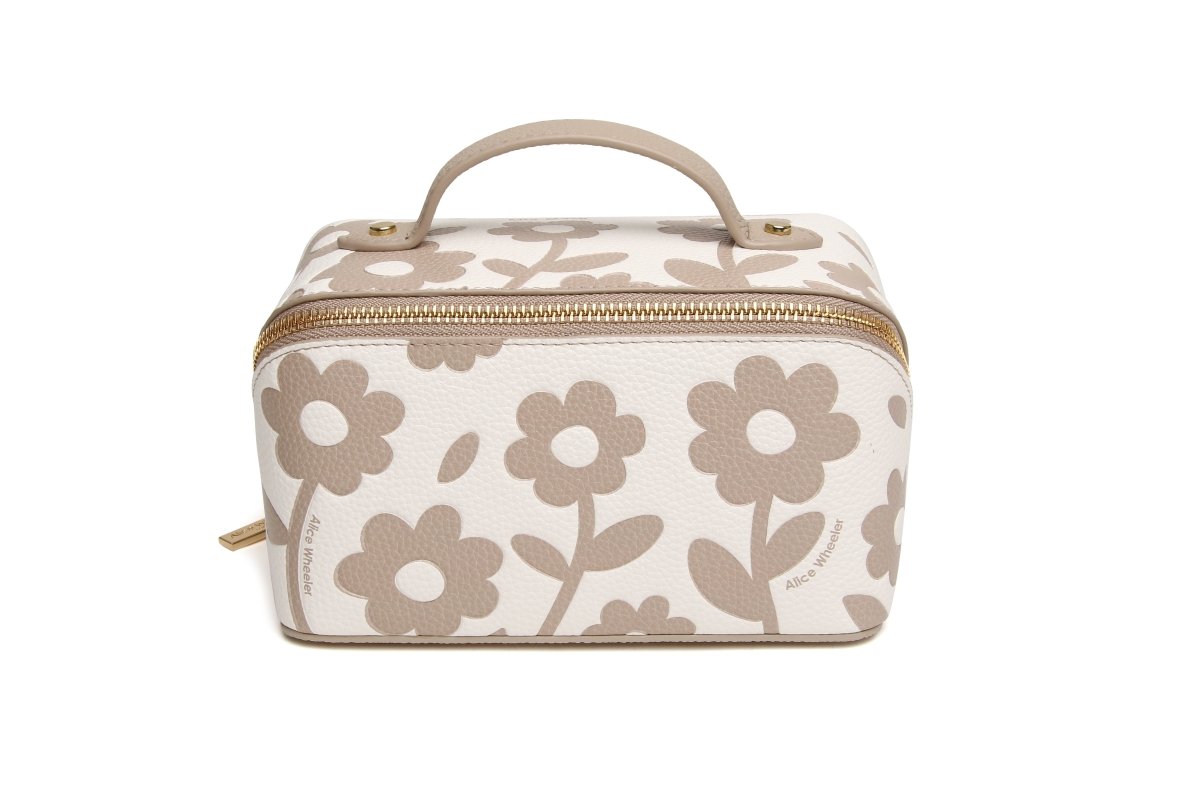Stone Floral Mini Train Case - RUTHERFORD & Co