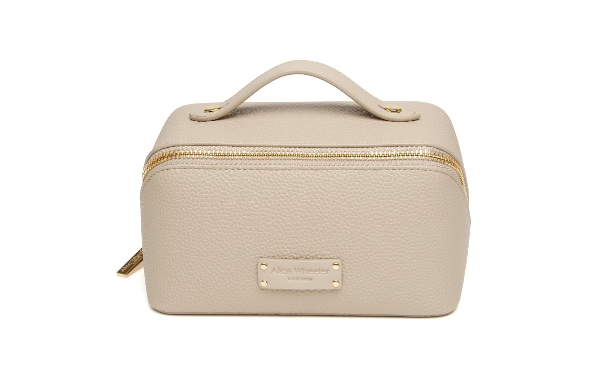 Stone - Kensington Mini Train Case - RUTHERFORD & Co