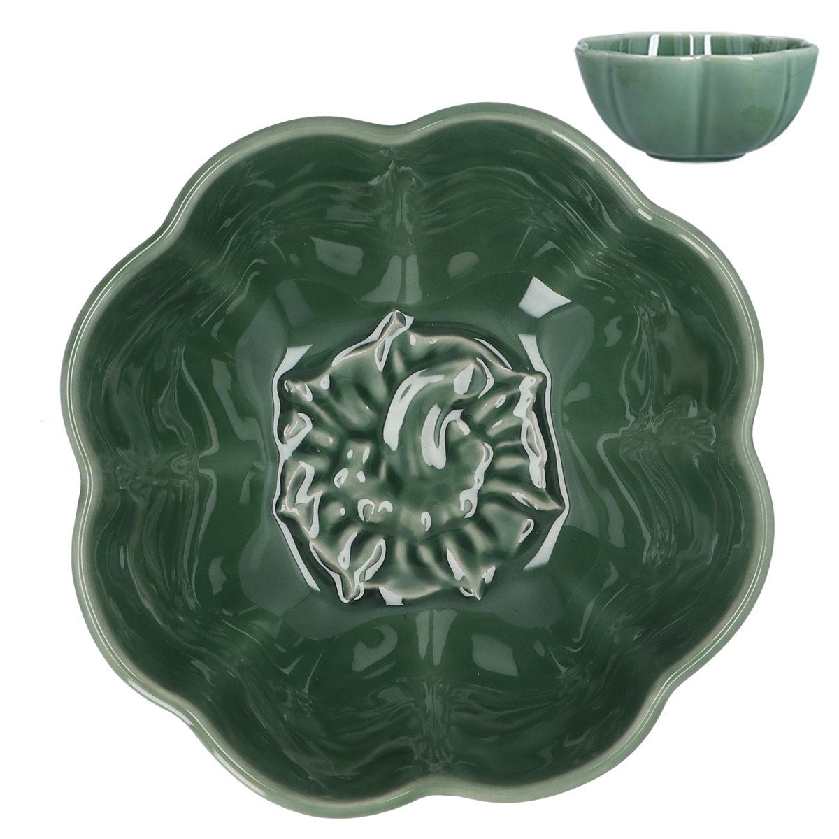 Stoneware Bowl 15.2cm - Green Pepper - RUTHERFORD & Co