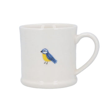 Stoneware Mini Mug 7cm - Blue Tit - RUTHERFORD & Co