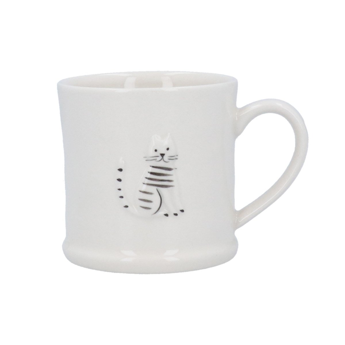 Stoneware Mini Mug 7cm - Cat - RUTHERFORD & Co