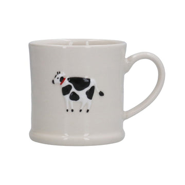 Stoneware Mini Mug 7cm - Cow - RUTHERFORD & Co