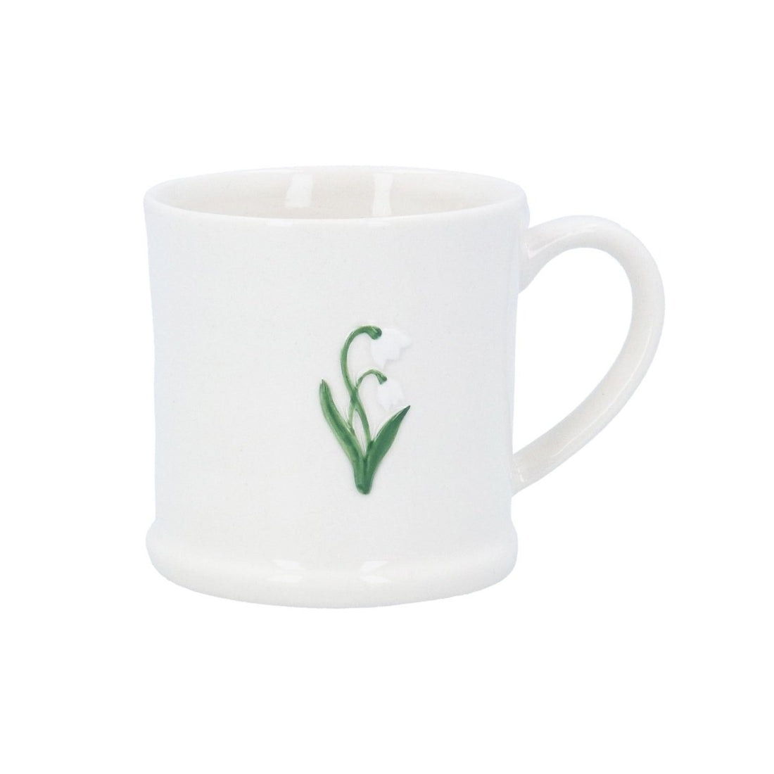 Stoneware Mini Mug 7cm – Snowdrops - RUTHERFORD & Co