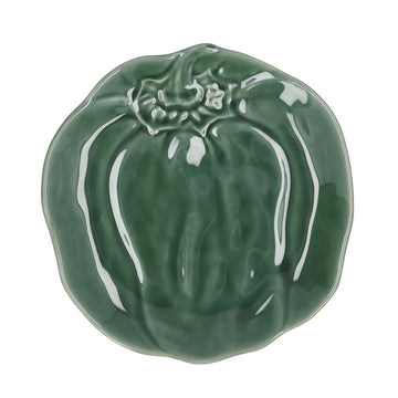 Stoneware Plate 21cm - Green Pepper - RUTHERFORD & Co