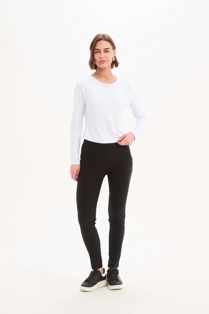 Straight Pant Black - RUTHERFORD & Co