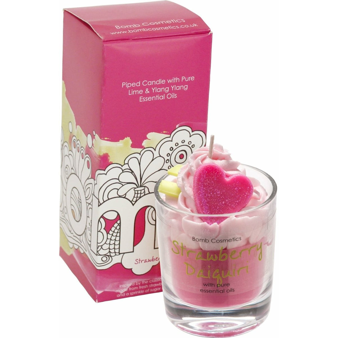 Strawberry Daiquiri Piped Candle - RUTHERFORD & Co