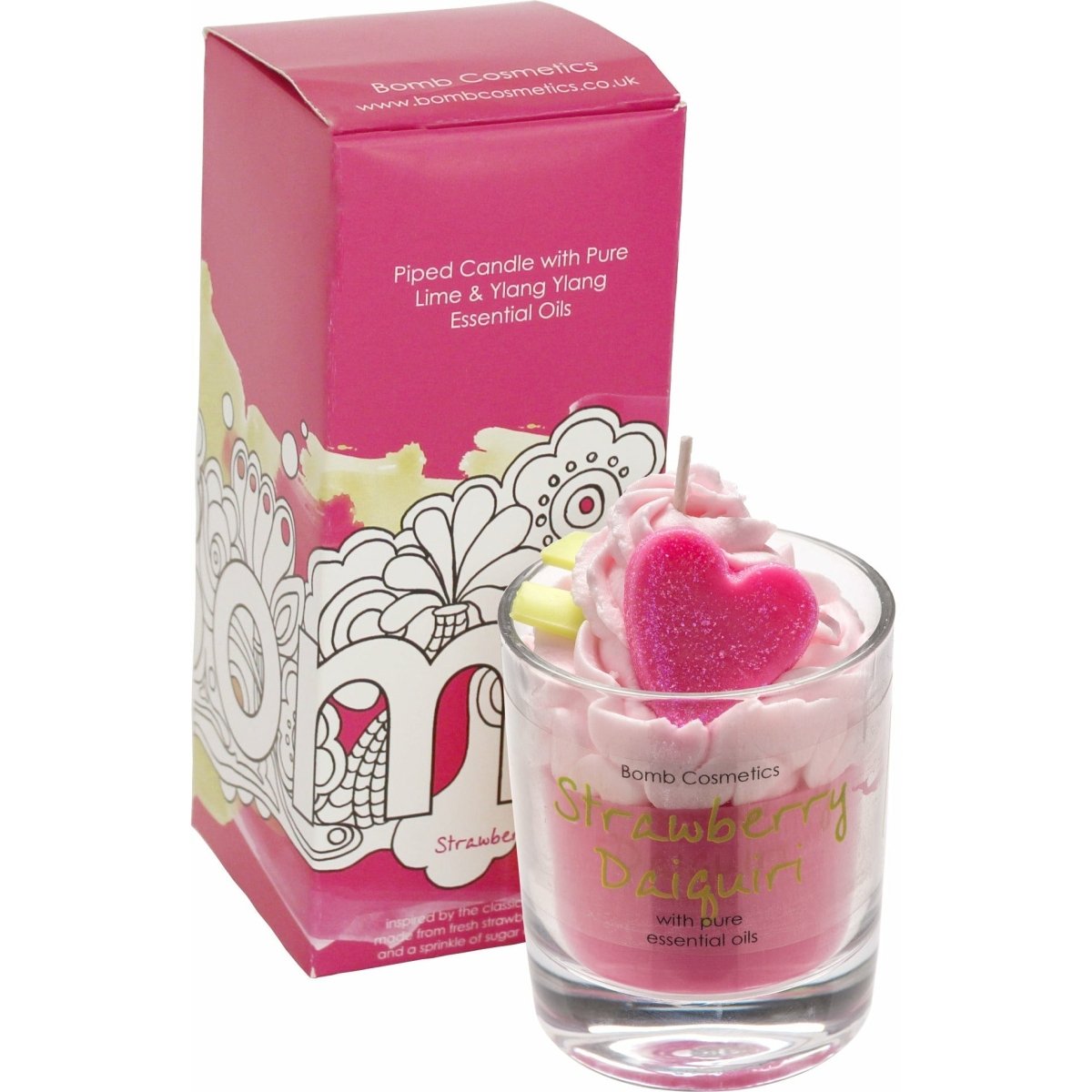 Strawberry Daiquiri Piped Candle - RUTHERFORD & Co