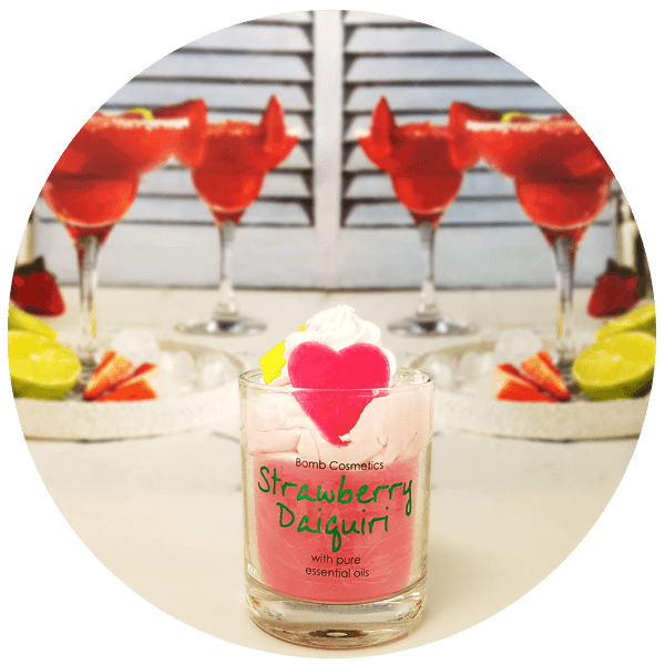 Strawberry Daiquiri Piped Candle - RUTHERFORD & Co