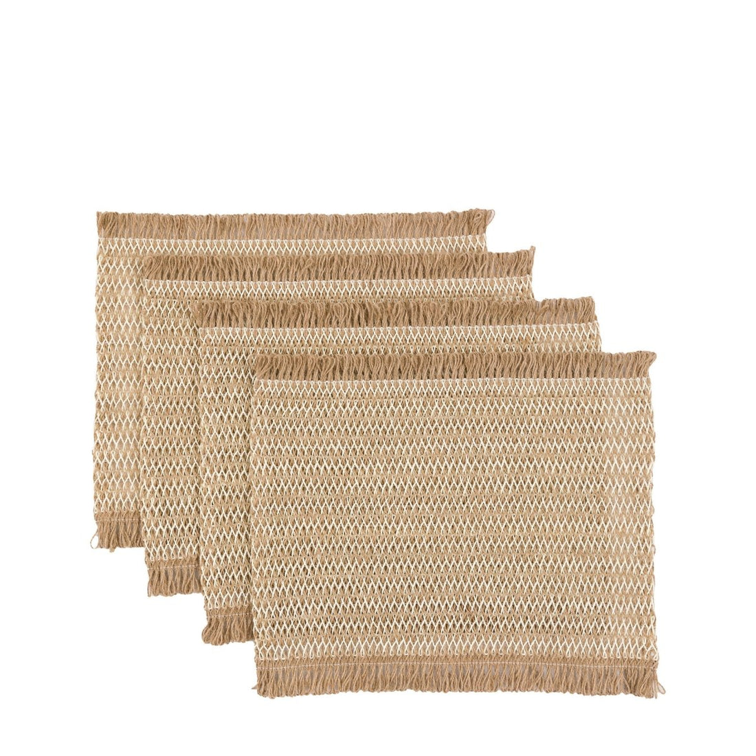 Striped Jute Placemats 4pk - RUTHERFORD & Co
