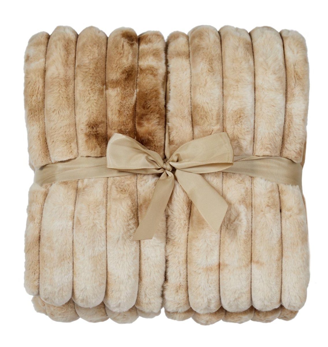 Stripy Blanket - Toffee - RUTHERFORD & Co