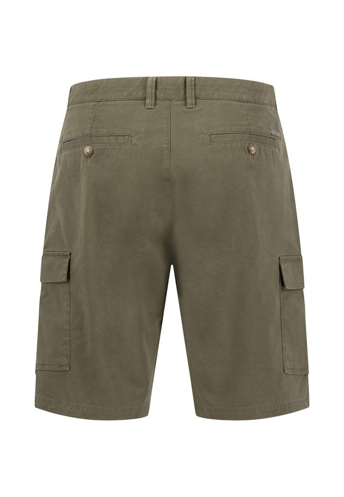Summer Stretch Cargo Bermuda Dark Khaki - RUTHERFORD & Co