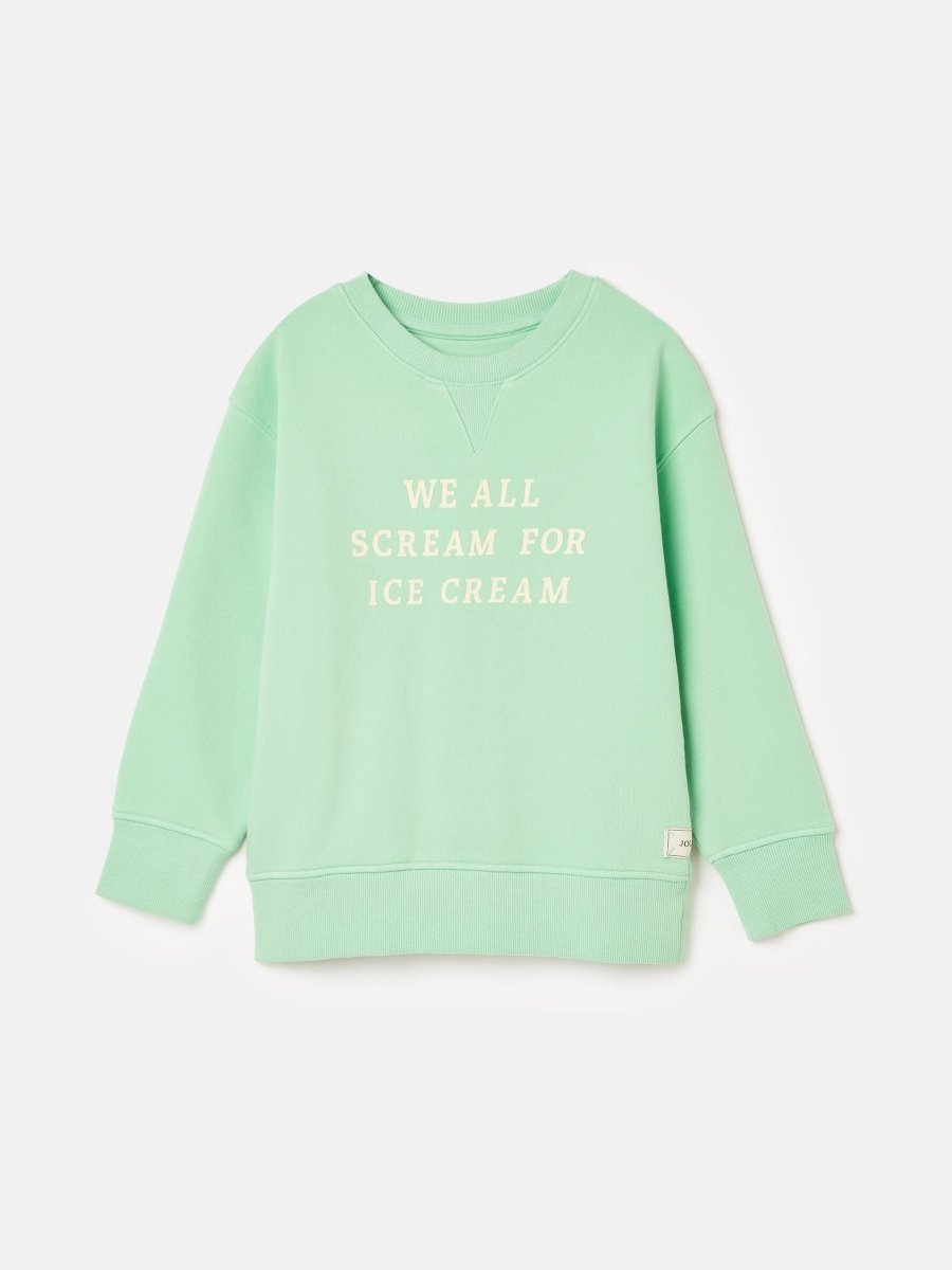 Sundaze Green Crew Neck Slogan Sweatshirt - RUTHERFORD & Co