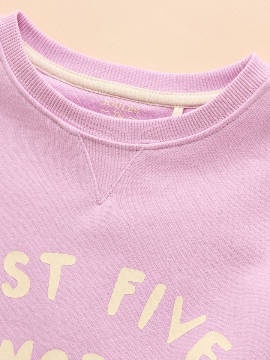 Sundaze Purple Crew Neck Slogan Sweatshirt - RUTHERFORD & Co