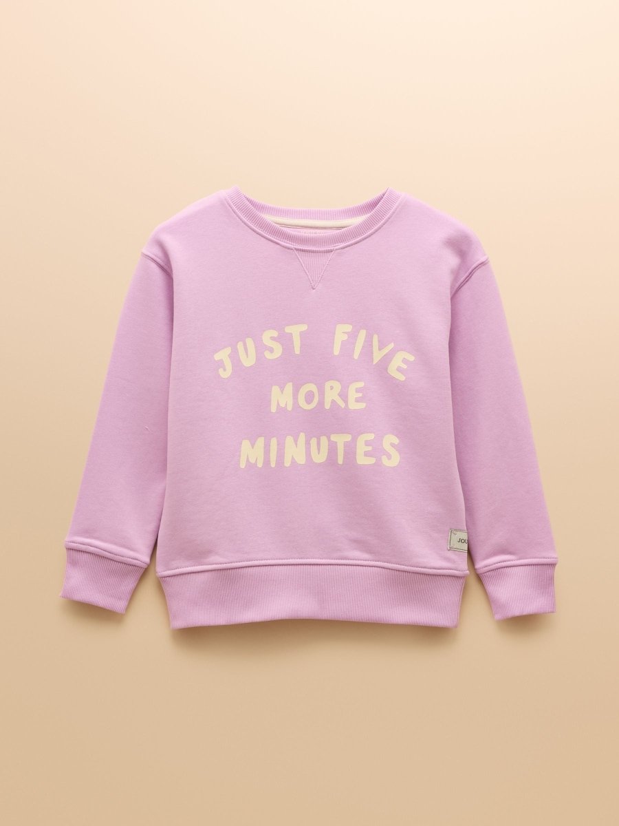 Sundaze Purple Crew Neck Slogan Sweatshirt - RUTHERFORD & Co