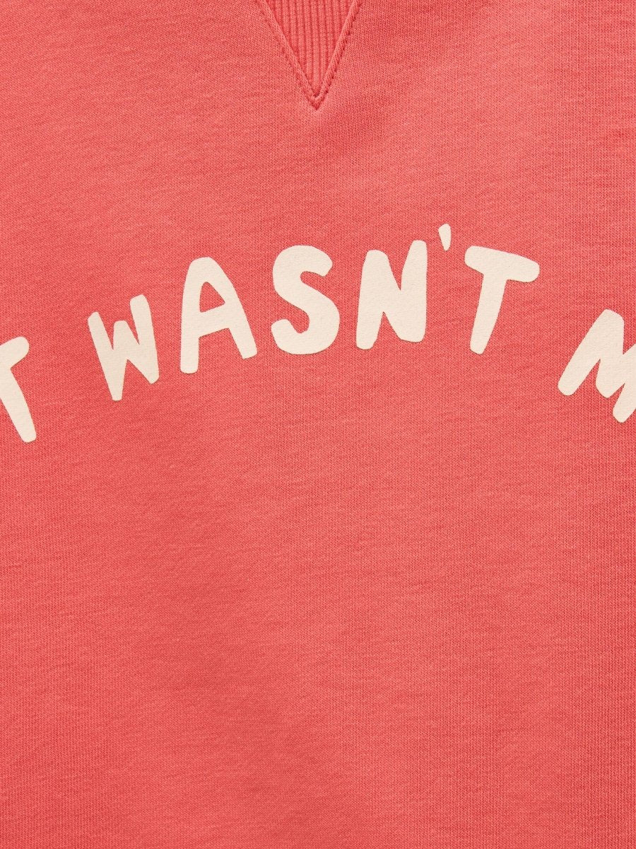 Sundaze Red Crew Neck Slogan Sweatshirt - RUTHERFORD & Co