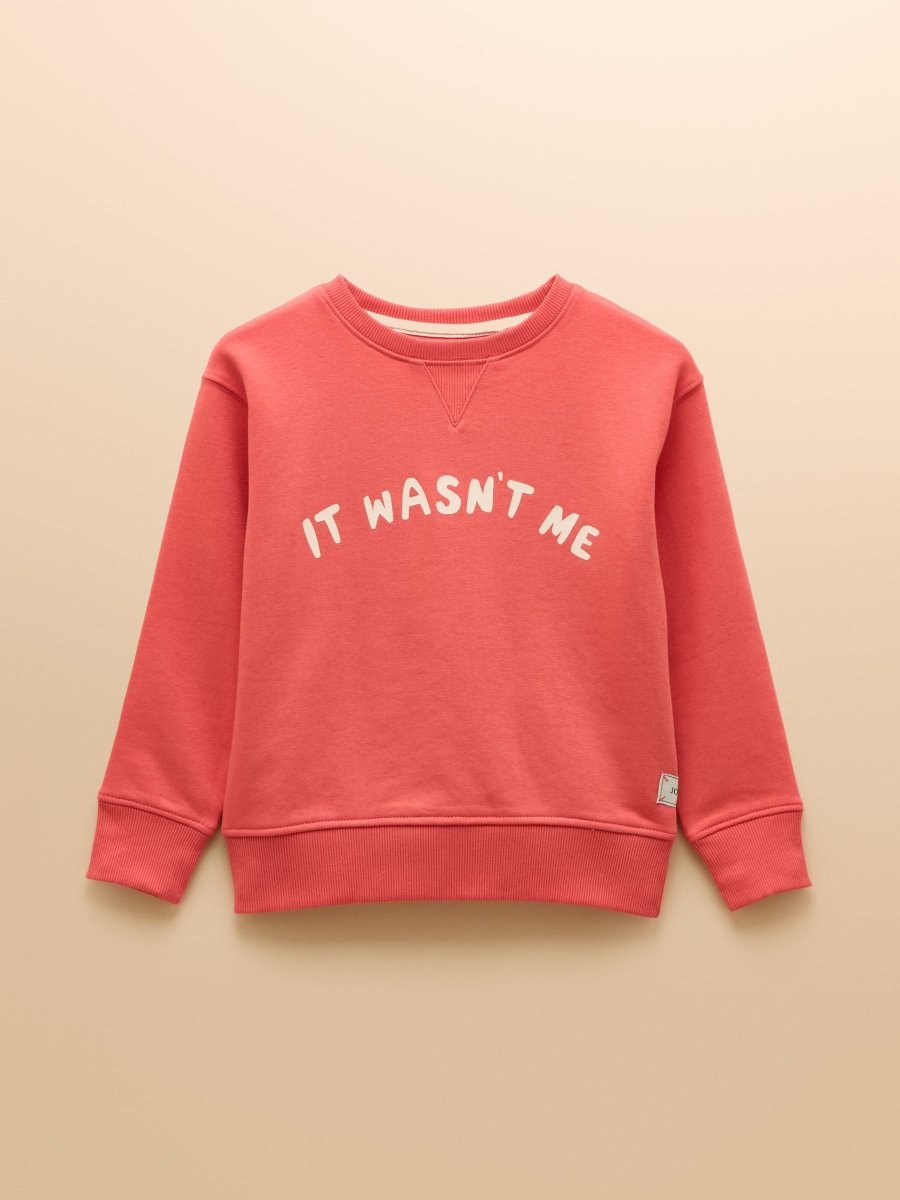 Sundaze Red Crew Neck Slogan Sweatshirt - RUTHERFORD & Co