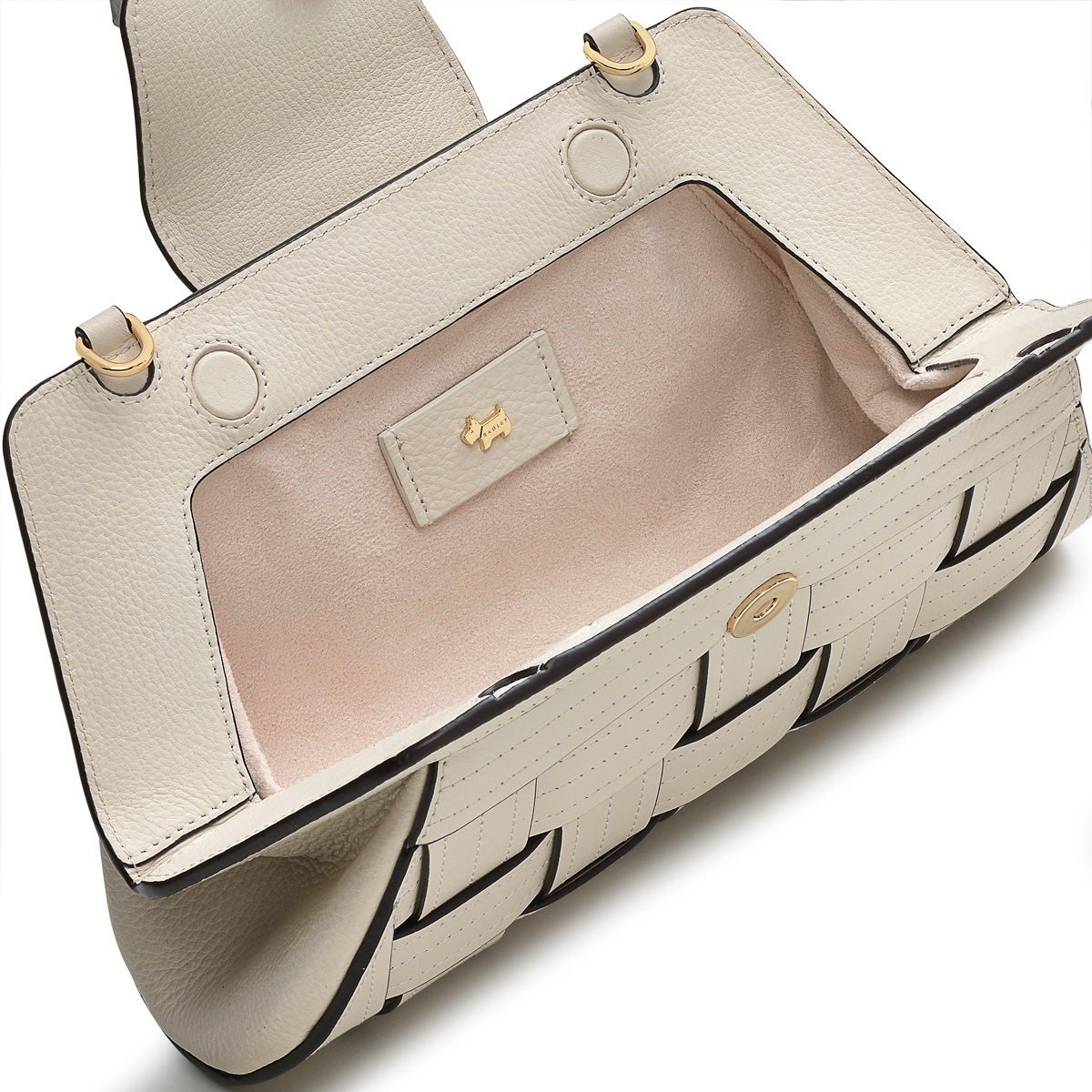 SUNDOWN AVENUE - WEAVE Medium Flapover Clutch - RUTHERFORD & Co