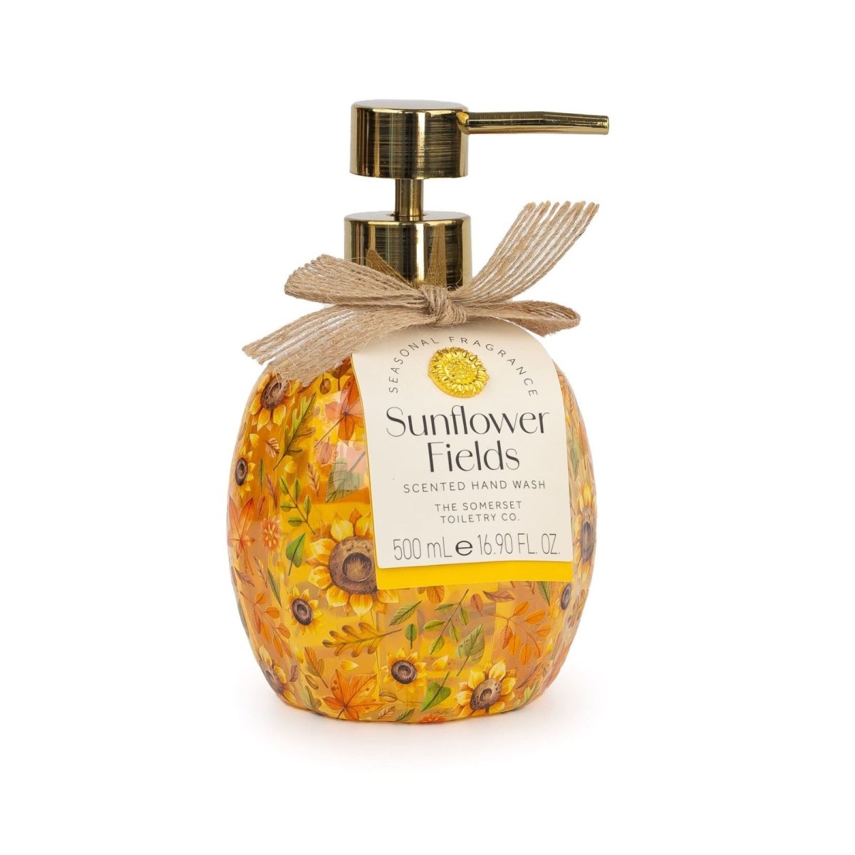 Sunflower Fields Pattern Pumpkin Hand Wash 500ml - RUTHERFORD & Co