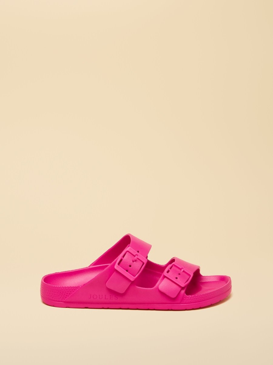 Sunseeker Bright Pink EVA Double Buckle Sliders - RUTHERFORD & Co