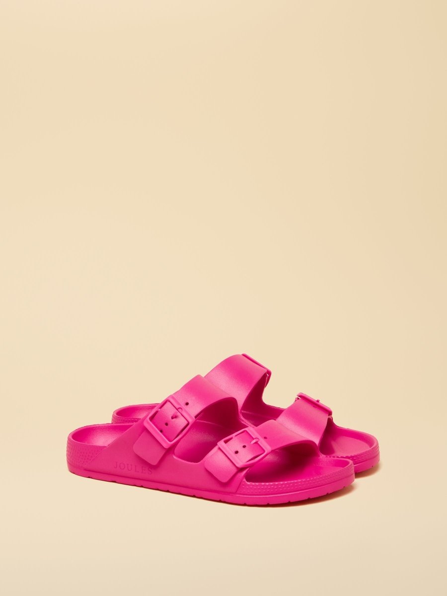 Sunseeker Bright Pink EVA Double Buckle Sliders - RUTHERFORD & Co