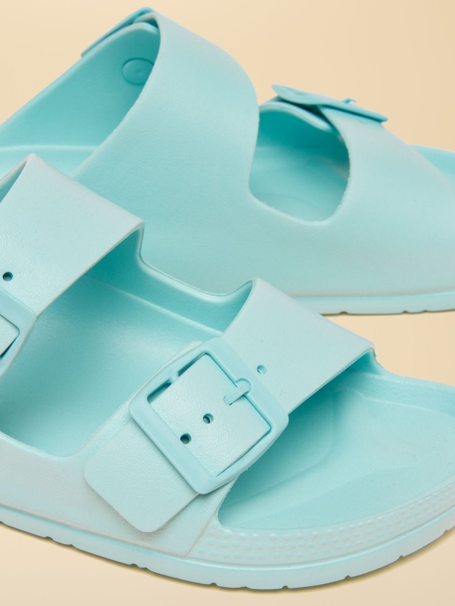 Sunseeker Light Blue EVA Double Buckle Sliders - RUTHERFORD & Co