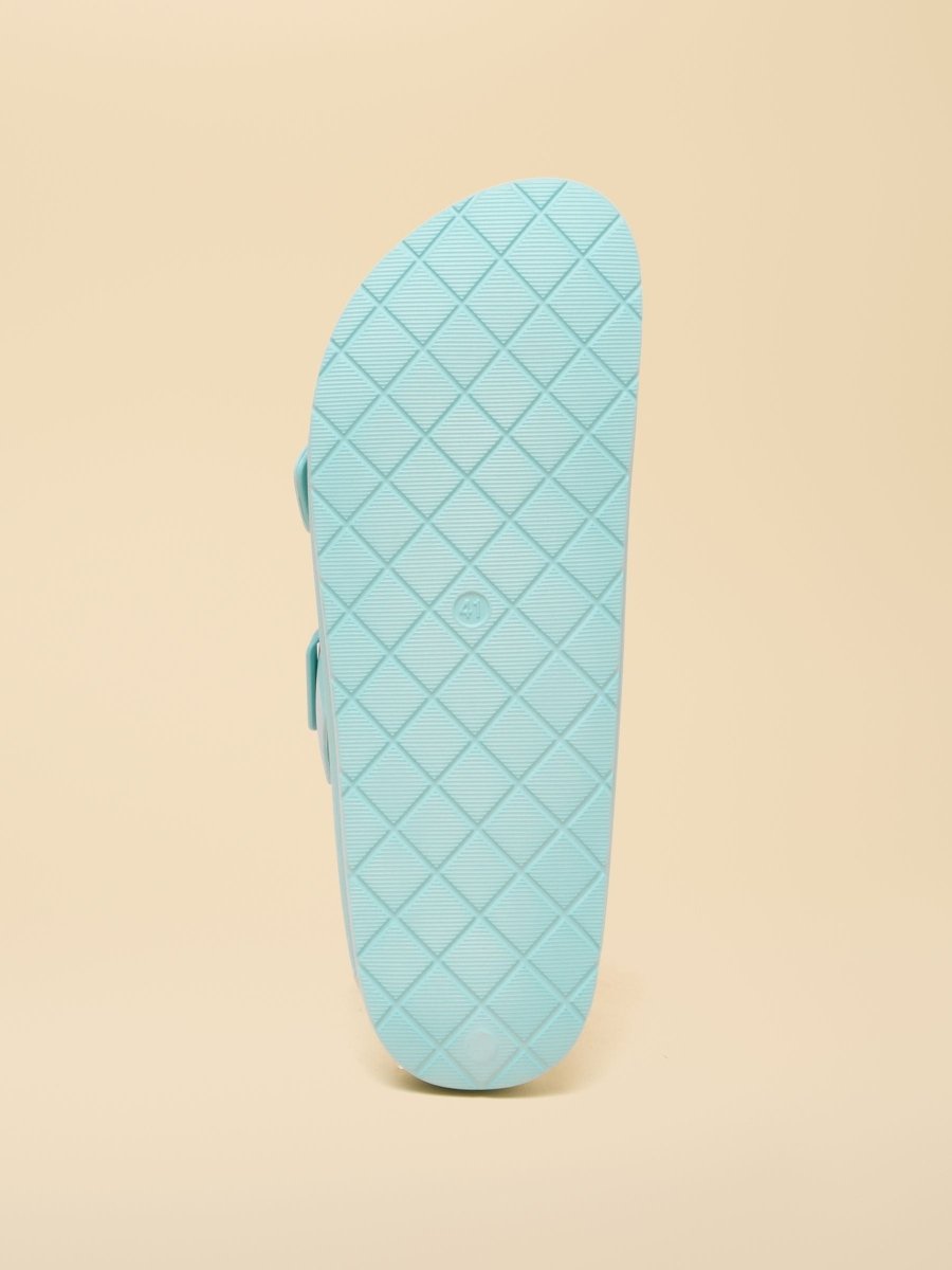Sunseeker Light Blue EVA Double Buckle Sliders - RUTHERFORD & Co