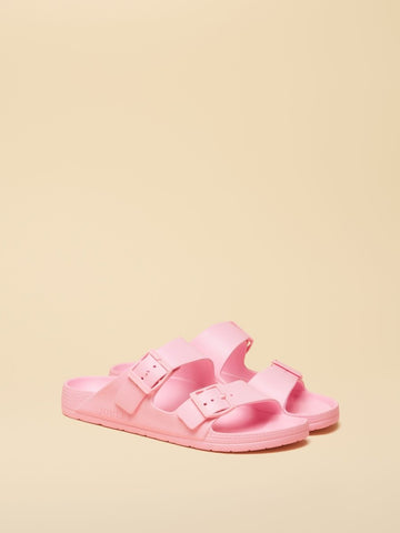 Sunseeker Light Pink EVA Double Buckle Sliders - RUTHERFORD & Co