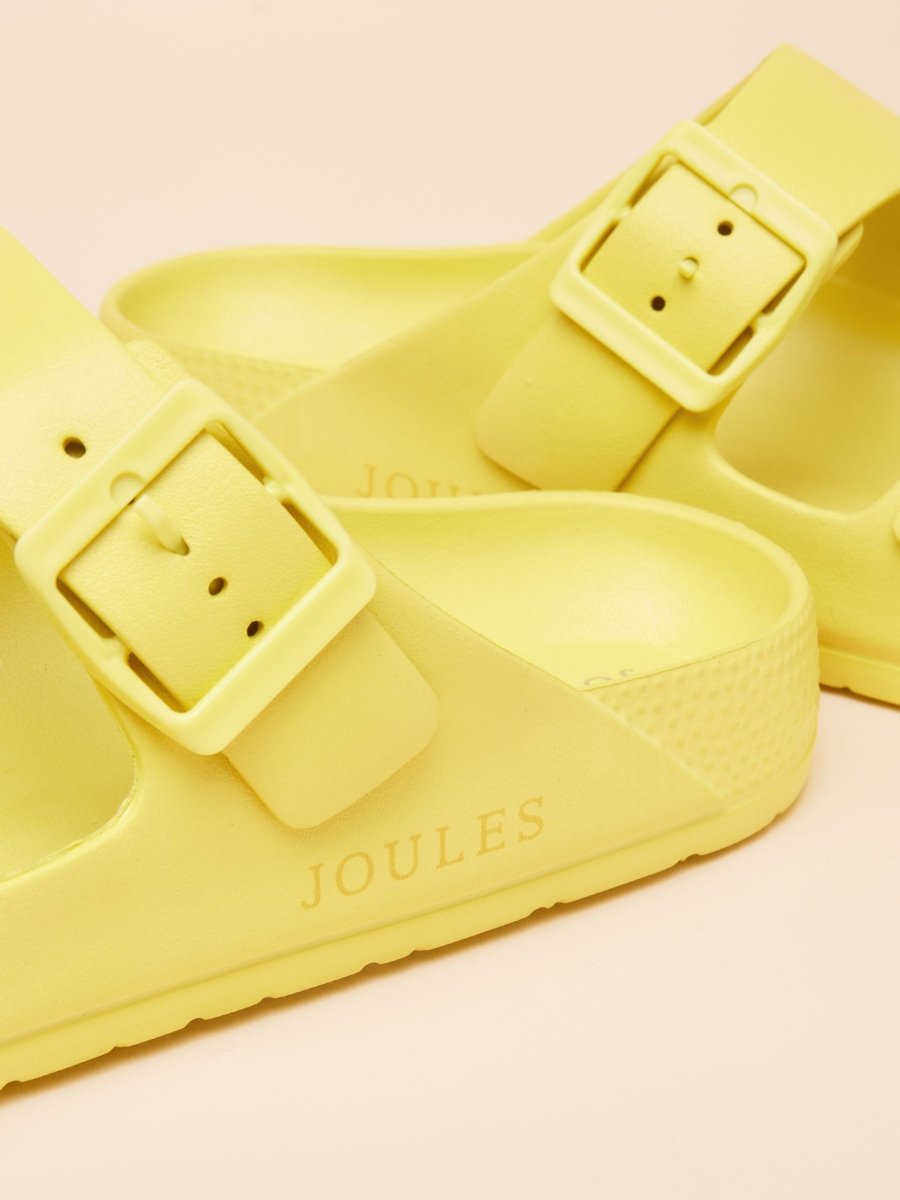 Sunseeker Yellow EVA Double Buckle Sliders - RUTHERFORD & Co