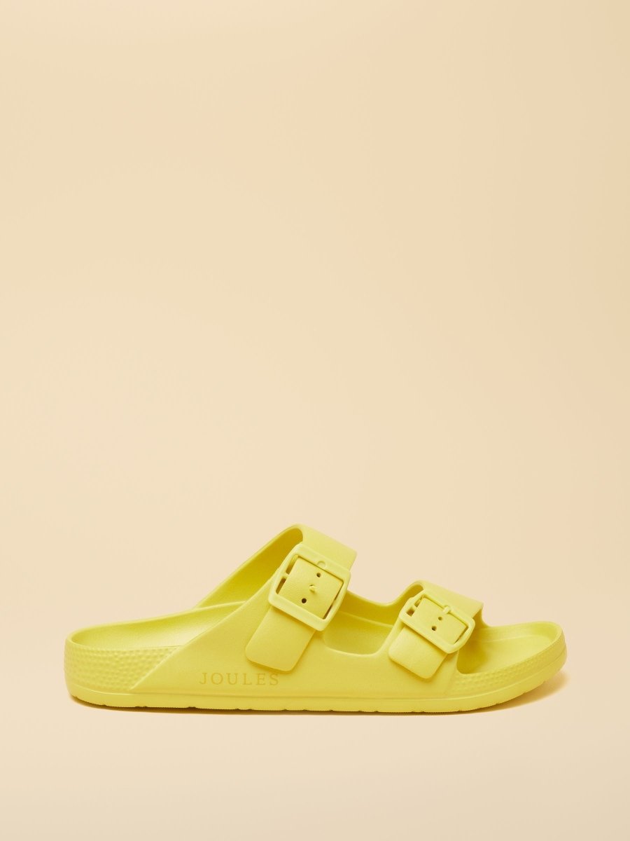 Sunseeker Yellow EVA Double Buckle Sliders - RUTHERFORD & Co