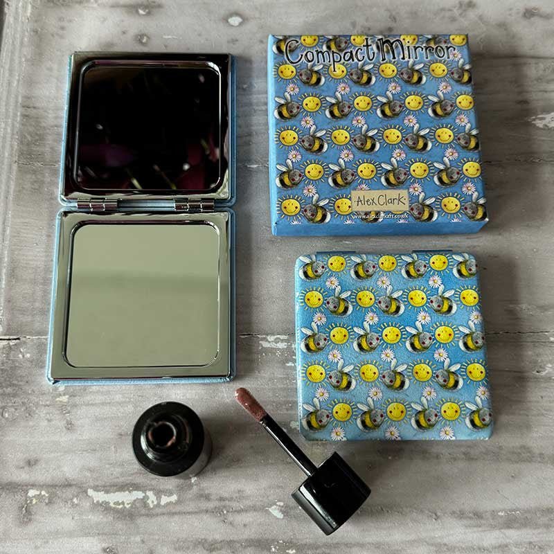 Sunshine Bees Compact Mirror - RUTHERFORD & Co