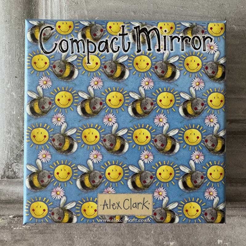 Sunshine Bees Compact Mirror - RUTHERFORD & Co