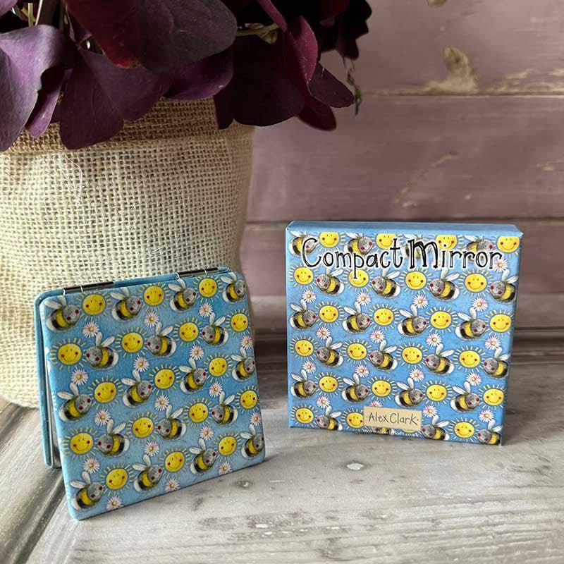 Sunshine Bees Compact Mirror - RUTHERFORD & Co